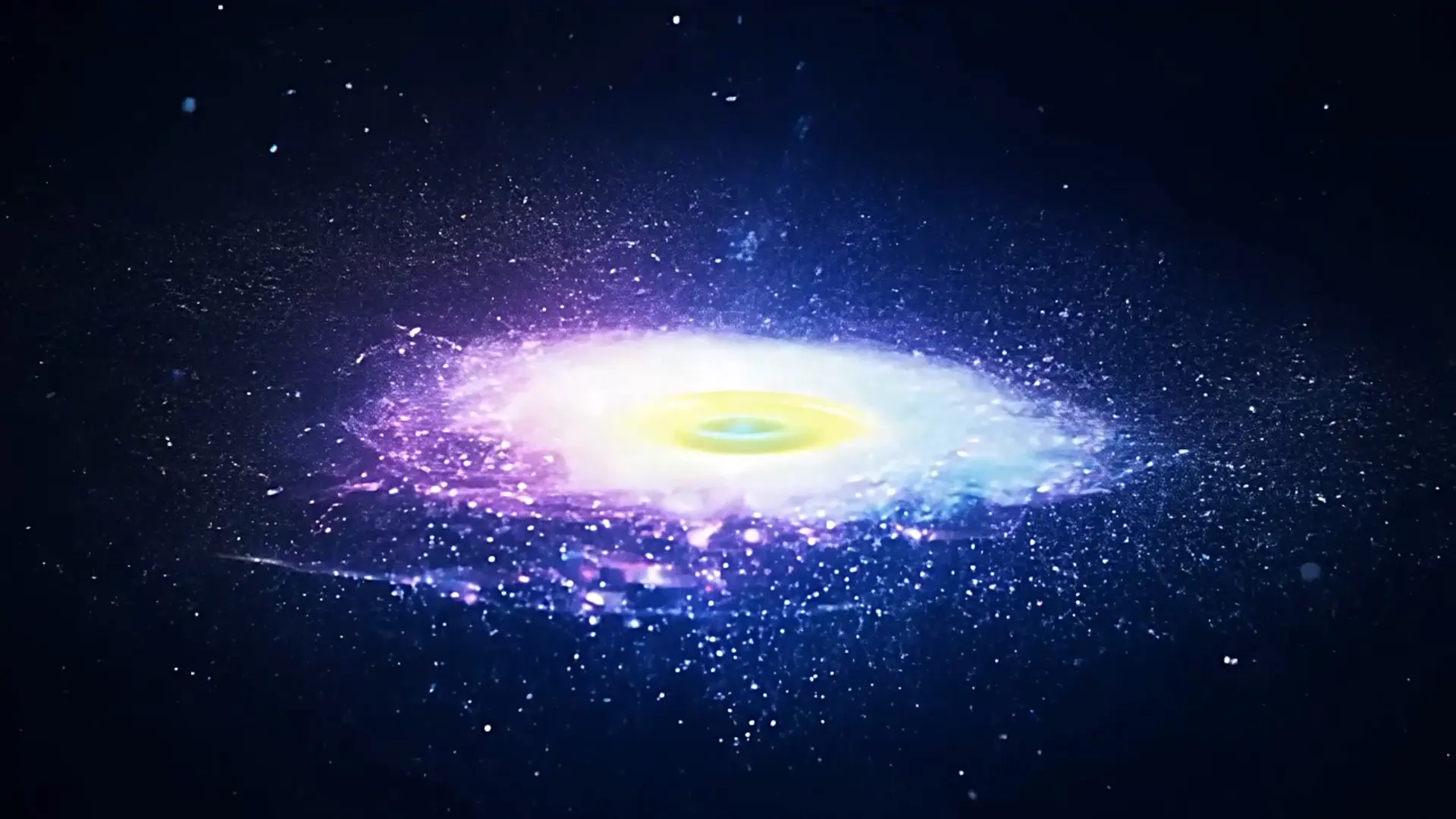 Vibrant Spiral Galaxy Background for Space-Themed Video Projects